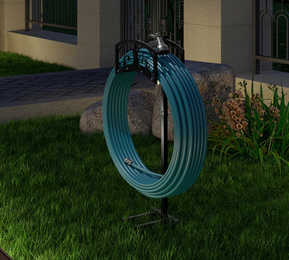 Alloy Steel Freestanding Garden Hose Holder for Yard Lawn