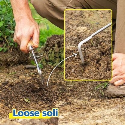 Garden Hook Weeder, L-Shape Single Claw Hook Crack Weeder