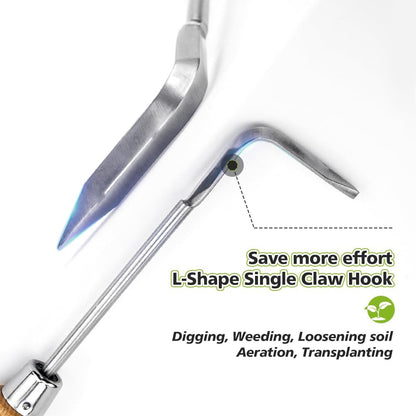 Garden Hook Weeder, L-Shape Single Claw Hook Crack Weeder