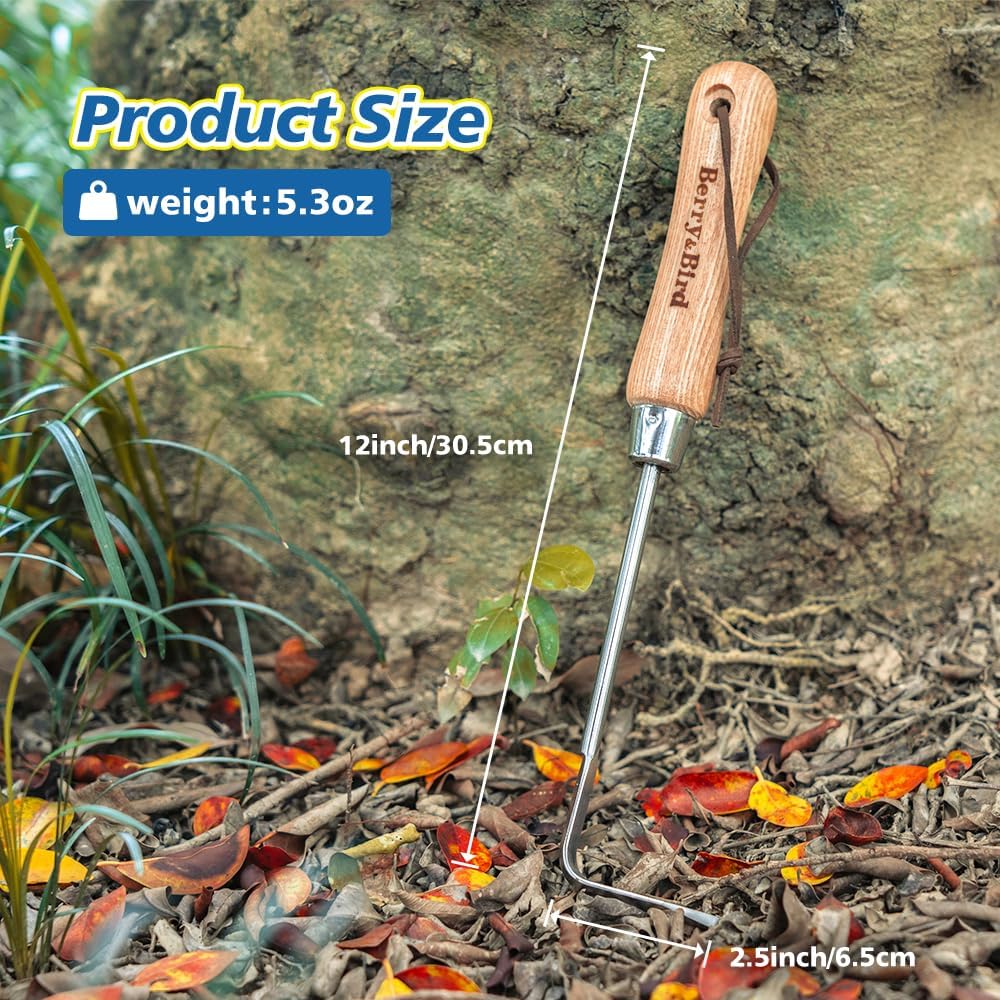 Garden Hook Weeder, L-Shape Single Claw Hook Crack Weeder