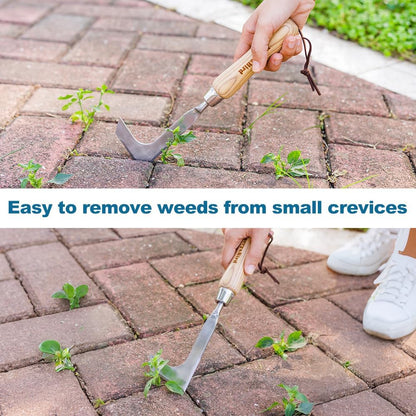 Garden Hook Weeder, L-Shape Single Claw Hook Crack Weeder
