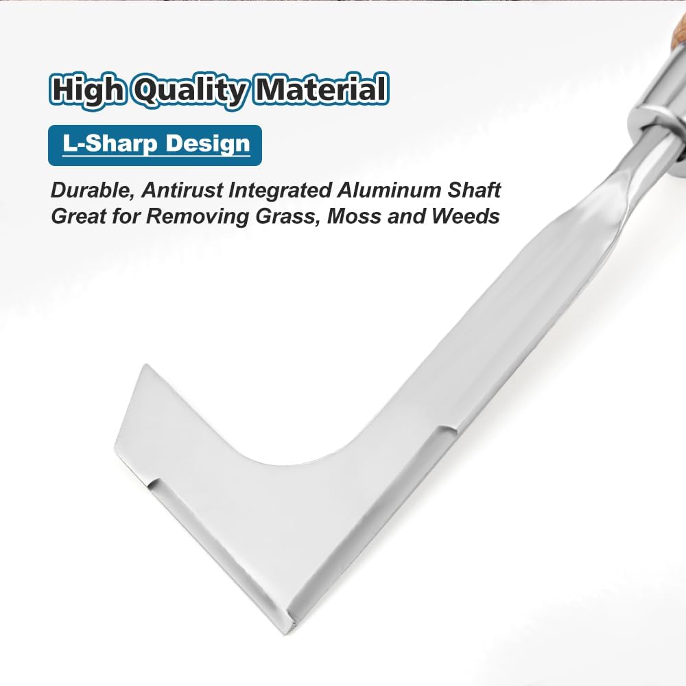 Garden Hook Weeder, L-Shape Single Claw Hook Crack Weeder