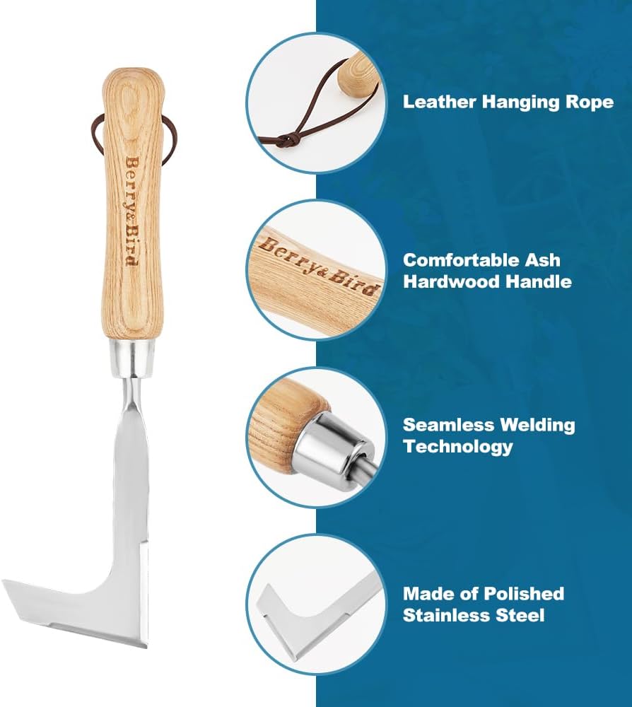 Garden Hook Weeder, L-Shape Single Claw Hook Crack Weeder