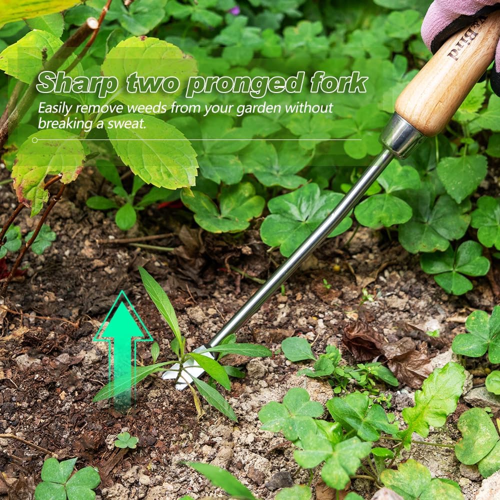 Garden Hook Weeder, L-Shape Single Claw Hook Crack Weeder