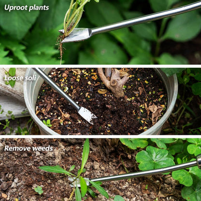 Garden Hook Weeder, L-Shape Single Claw Hook Crack Weeder