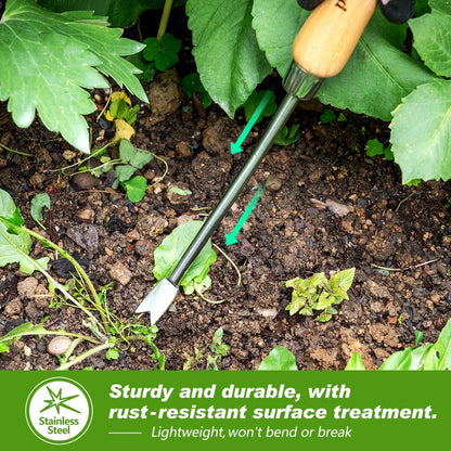 Garden Hook Weeder, L-Shape Single Claw Hook Crack Weeder