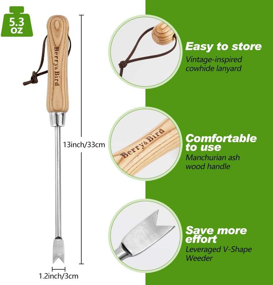 Garden Hook Weeder, L-Shape Single Claw Hook Crack Weeder
