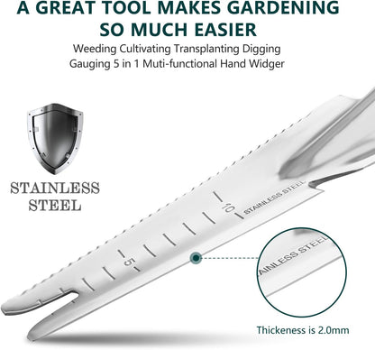 Garden Hook Weeder, L-Shape Single Claw Hook Crack Weeder