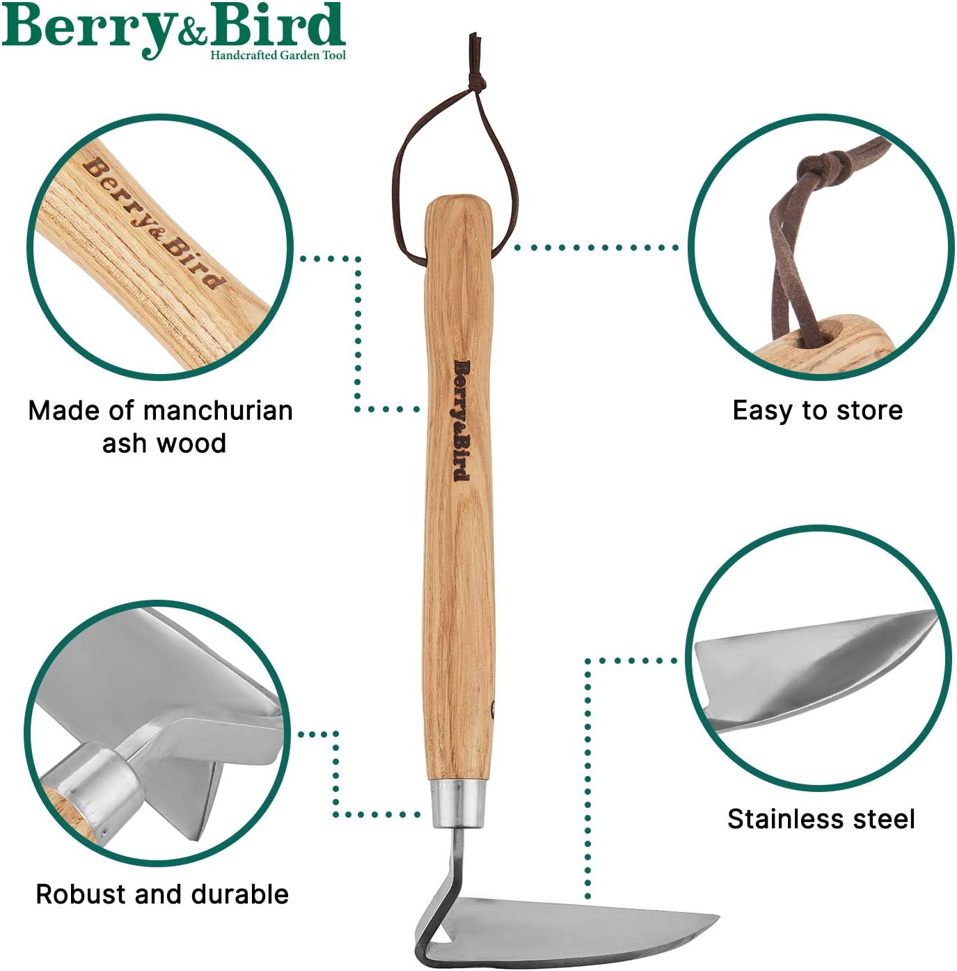 Garden Hook Weeder, L-Shape Single Claw Hook Crack Weeder