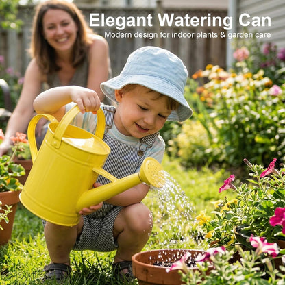 DUSVALLY 32oz Metal Watering Can for Indoor Plants, Long Spout Watering Can