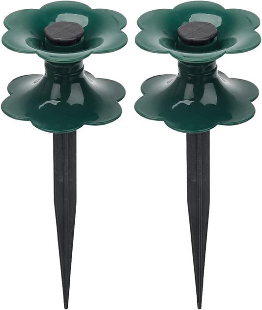 2Pcs Water Hose Reels for Outside, Garden Hose Guide Spikes Stakes