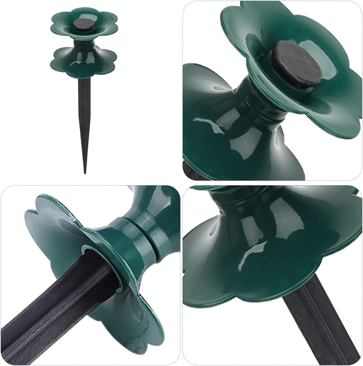 2Pcs Water Hose Reels for Outside, Garden Hose Guide Spikes Stakes