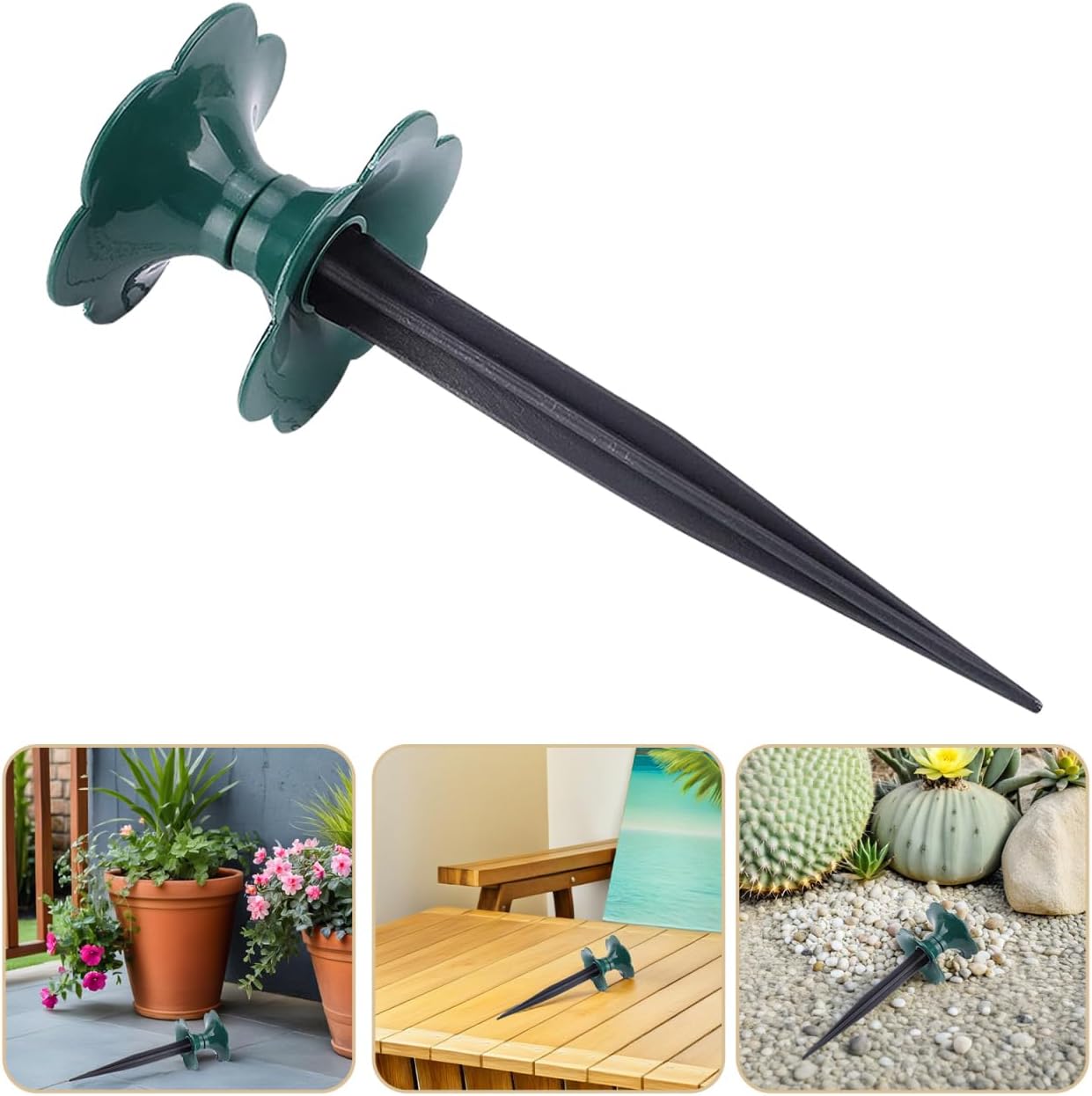 2Pcs Water Hose Reels for Outside, Garden Hose Guide Spikes Stakes