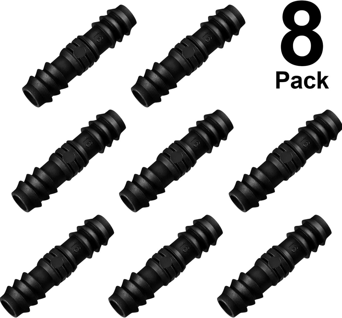 8 Pcs 1/2 Inch Soaker Hose Connectors for Drip Irrigation,Elbow