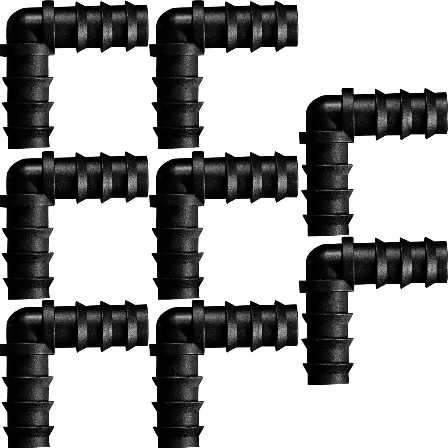 8 Pcs 1/2 Inch Soaker Hose Connectors for Drip Irrigation,Elbow