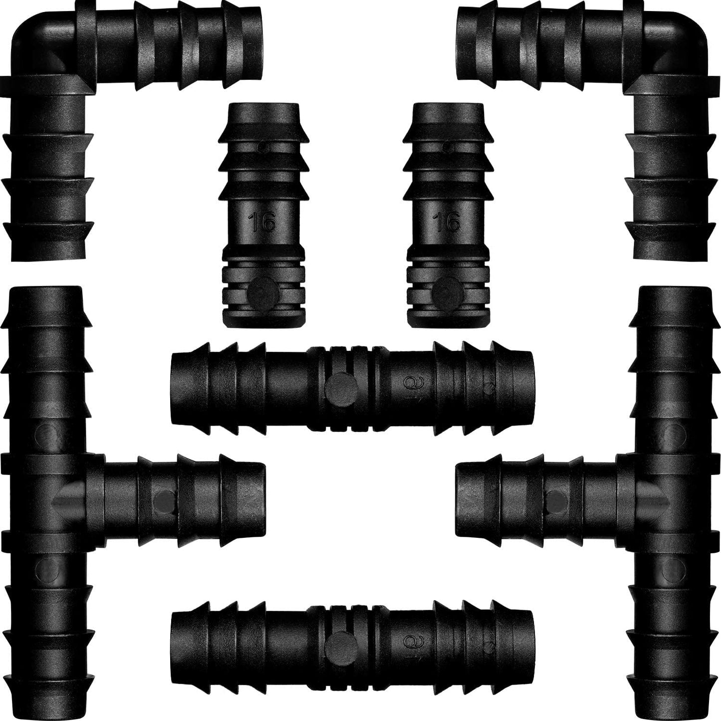 8 Pcs 1/2 Inch Soaker Hose Connectors for Drip Irrigation,Elbow