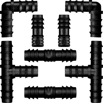 8 Pcs 1/2 Inch Soaker Hose Connectors for Drip Irrigation,Elbow