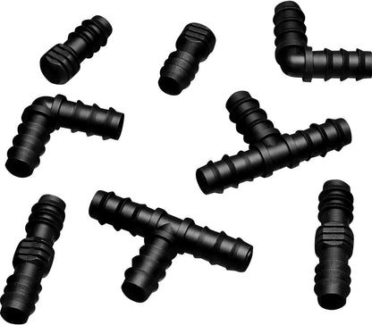 8 Pcs 1/2 Inch Soaker Hose Connectors for Drip Irrigation,Elbow