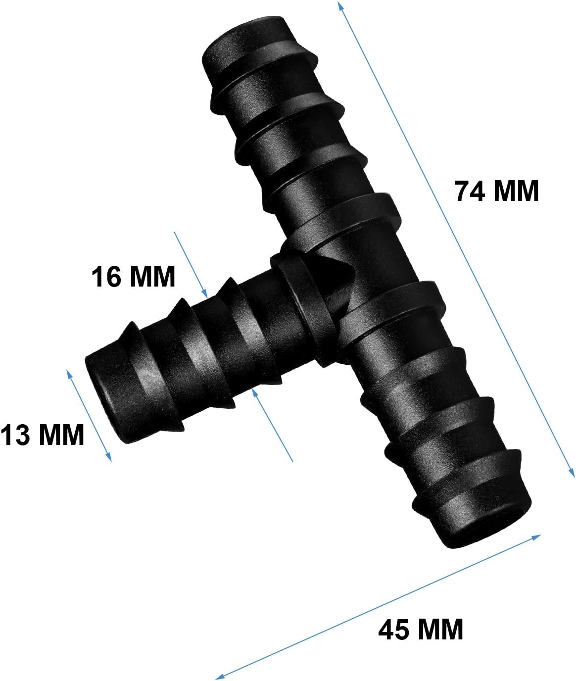 8 Pcs 1/2 Inch Soaker Hose Connectors for Drip Irrigation,Elbow