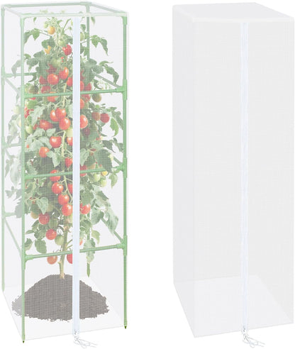 57x16.1 in Garden Tomato Plant Cover Netting for Square Tomato Cage