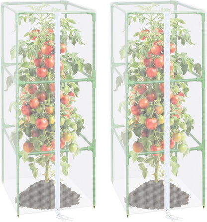 57x16.1 in Garden Tomato Plant Cover Netting for Square Tomato Cage