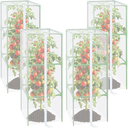 57x16.1 in Garden Tomato Plant Cover Netting for Square Tomato Cage