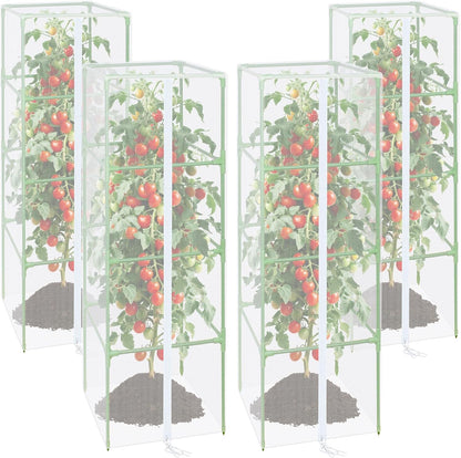 57x16.1 in Garden Tomato Plant Cover Netting for Square Tomato Cage