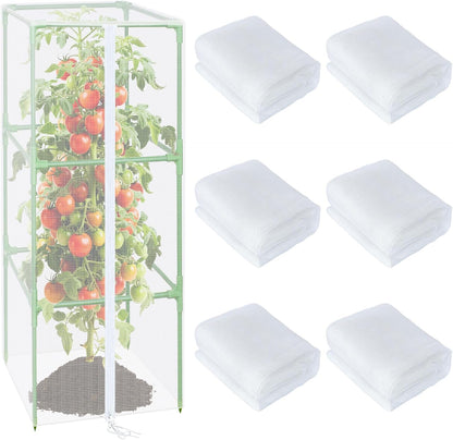 57x16.1 in Garden Tomato Plant Cover Netting for Square Tomato Cage