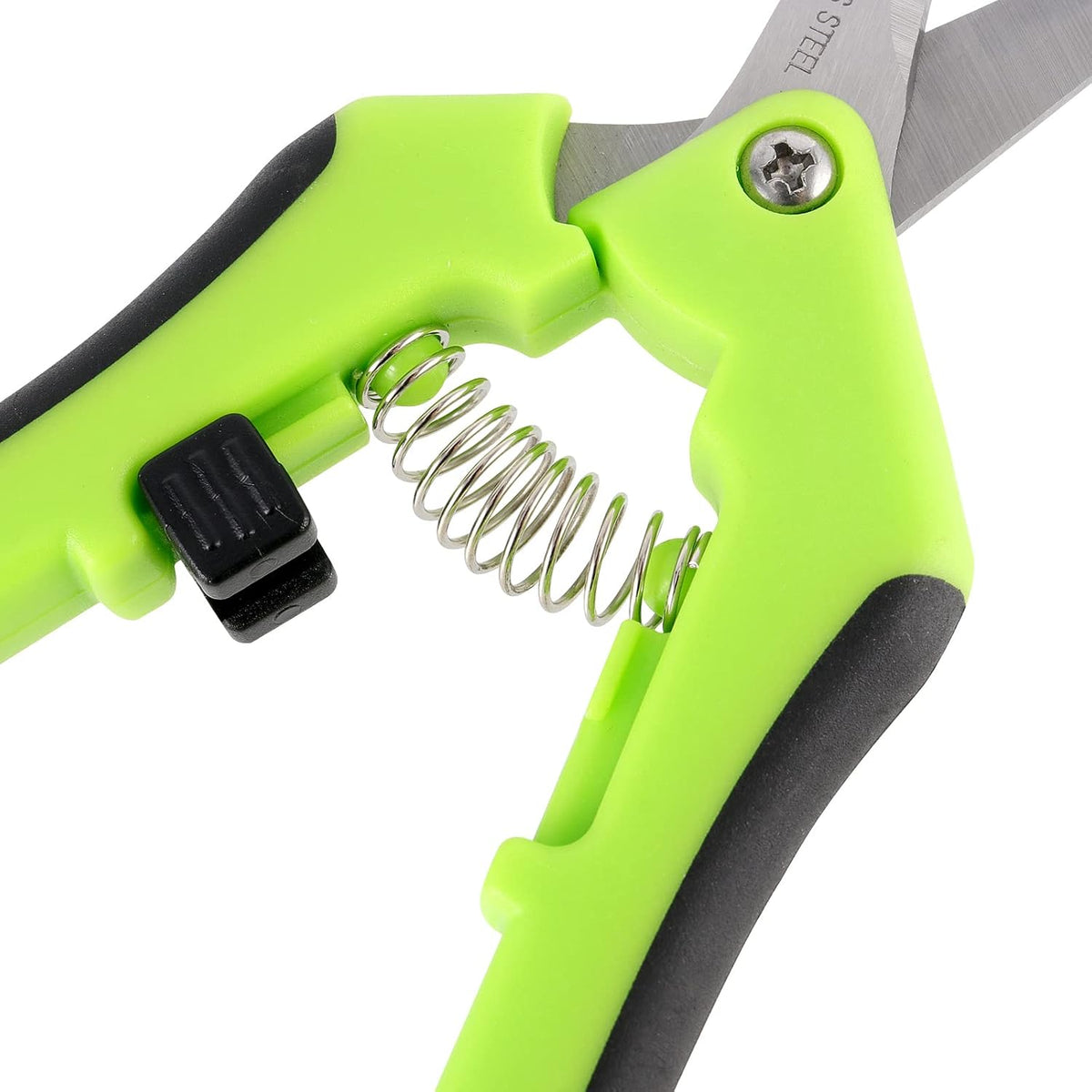 12 Pack 6.5 Inches Green Micro Tip Pruning Snips, Bud Trimming Scissors with Straight Tip Stainless Steel Blades, Gardening Hand Pruning Shears for Trimming Herb Plants Flowers Bonsai