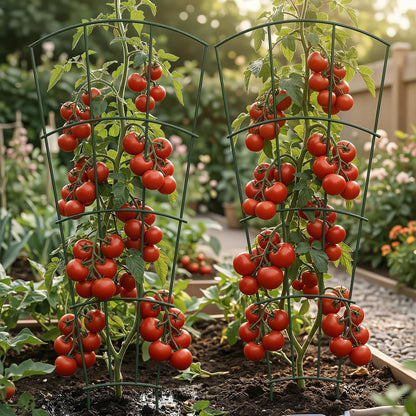 Thealyn 32" Metal Plant Trellis, Climbing Plant Support, 4 Pack Black