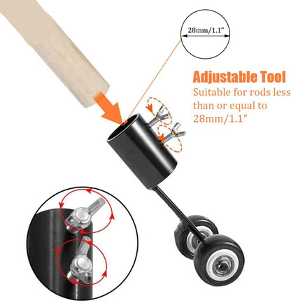 Weed Puller Tool with Wheels, Adjustable Weeding Tools Stand Up Weed Puller for Garden Patio Backyard Lawn Sidewalk Driveways Standing Weeds