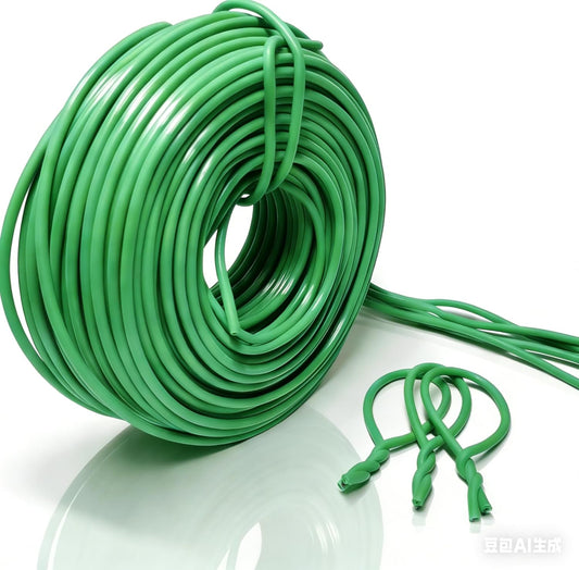Plant Ties for Climbing Plants,Garden Wire for Plants Training,Soft Plant Ties for Supporting Tomatoes,Cucumbers, Roses,Vines Indoor or Outdoor (100 Feet,Green,Diameter 2.5mm)