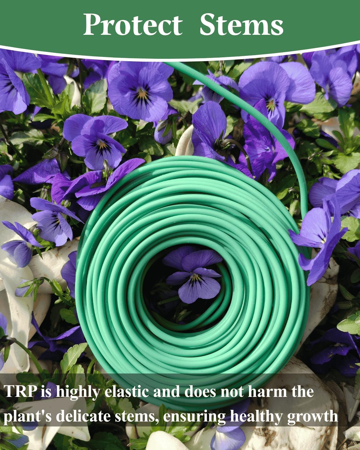 Plant Ties for Climbing Plants,Garden Wire for Plants Training,Soft Plant Ties for Supporting Tomatoes,Cucumbers, Roses,Vines Indoor or Outdoor (100 Feet,Green,Diameter 2.5mm)