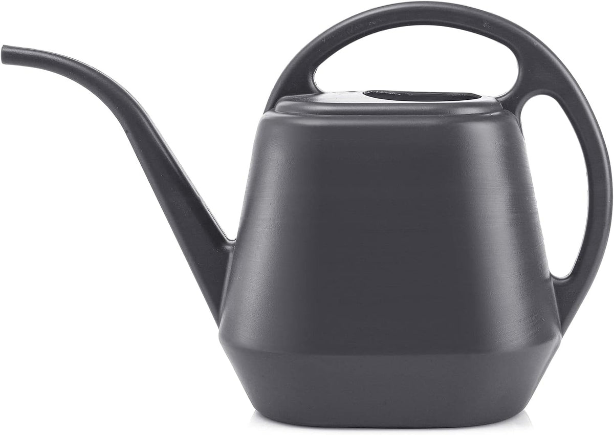 Plastic Watering Can, Grey, 1-Gallon