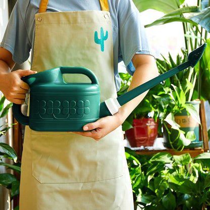 Garden Watering Can for Indoor & Outdoor Plants, Plastic Watering Can 1 Gallon with Long Spout & Removable 360 Degree Rotation Sprinkler Head, Lightweight Watering Pot for Houseplants - Blue