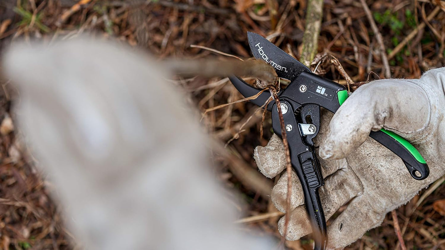 Forged Loppers and Ratchet Pruner with Heavy Duty Steel Construction, Ergonomic No-Slip H-Grip Handles, and Blade Lock for Gardening, Land Management, Yard Work, Trimming, Pruning, and Outdoor