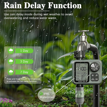 Digital Pogrammable Hose Timers with Rain Delay/Manual/Automatic