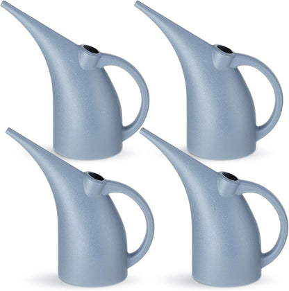 4 Pack Small Indoor Watering Plant Can 1/4 Gallon Plastic Long Spout Indoor Outdoor Plant Watering Cans Bulk Pot, Precise Pour for Houseplants Succulents Garden Office Decor