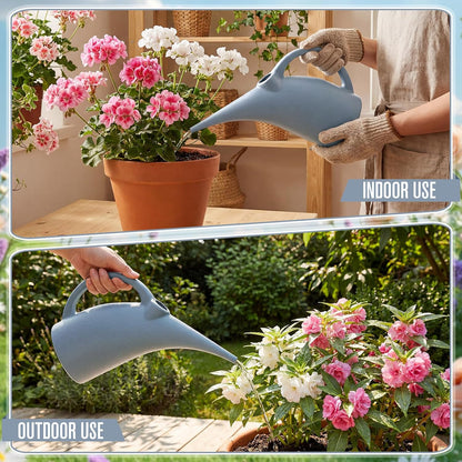 4 Pack Small Indoor Watering Plant Can 1/4 Gallon Plastic Long Spout Indoor Outdoor Plant Watering Cans Bulk Pot, Precise Pour for Houseplants Succulents Garden Office Decor