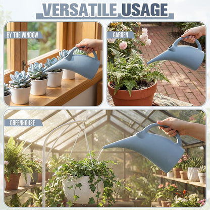4 Pack Small Indoor Watering Plant Can 1/4 Gallon Plastic Long Spout Indoor Outdoor Plant Watering Cans Bulk Pot, Precise Pour for Houseplants Succulents Garden Office Decor