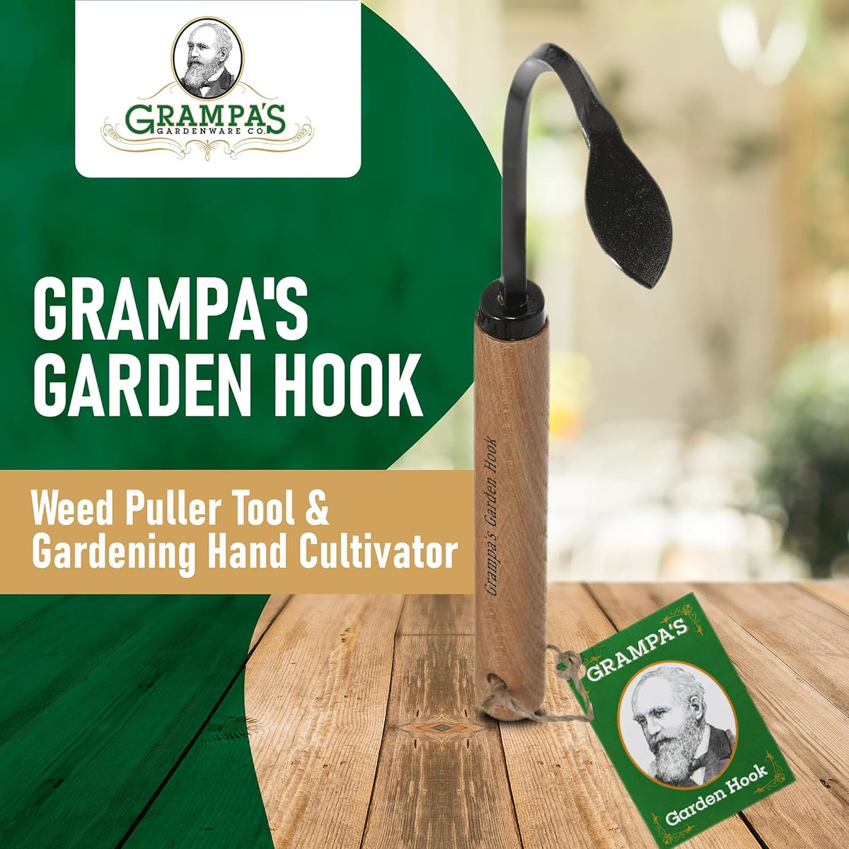 + Grampa's Hand Hook - Original Weeder + Hand Cultivator