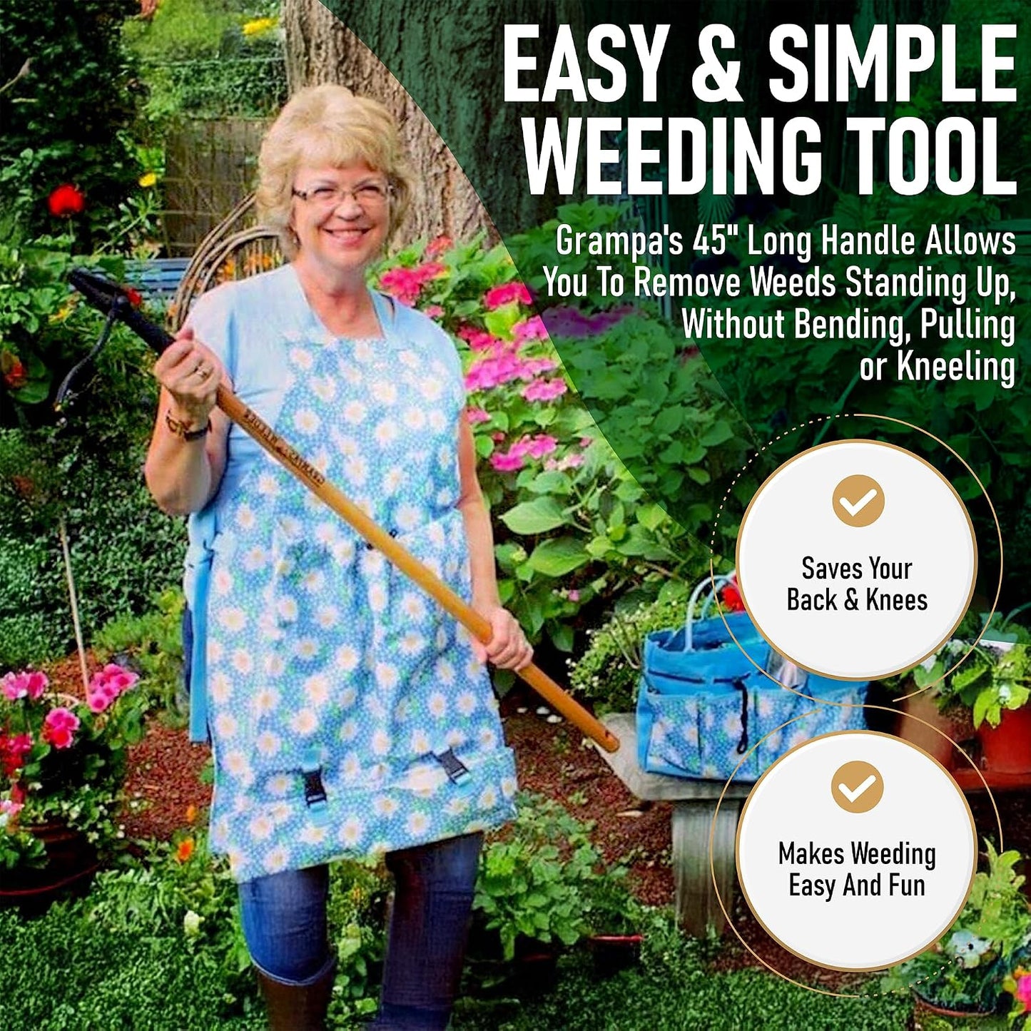 + Grampa's Hand Hook - Original Weeder + Hand Cultivator