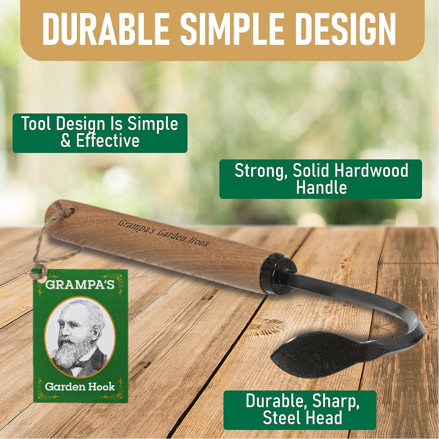 + Grampa's Hand Hook - Original Weeder + Hand Cultivator