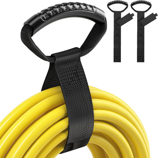 Extension Cord Storage Straps 17", 2 Pack, Black