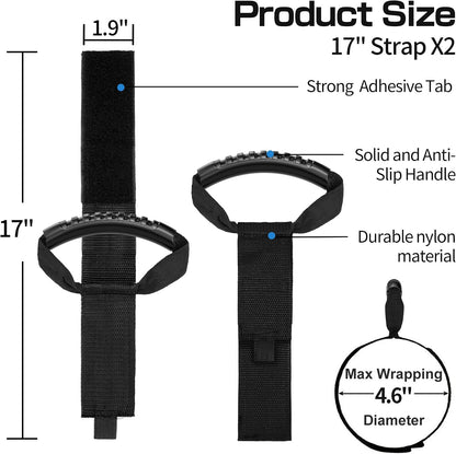 Extension Cord Storage Straps 17", 2 Pack, Black