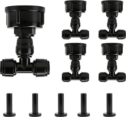 5Pack Push-to-Fit 3/4" to 1/4" Drip Irrigation Faucet Adapters