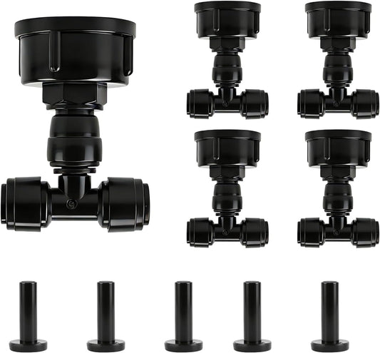 5Pack Push-to-Fit 3/4" to 1/4" Drip Irrigation Faucet Adapters