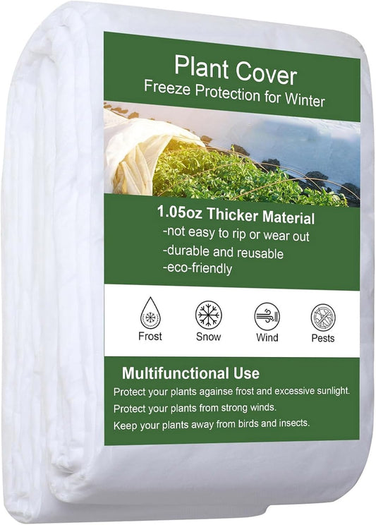 Plant Freezes Protection Cover,Rapid Growth Plant Cover in Promotion Cold Weather,Breathable Windproof Floating Row Cover,Protective Floating Row Covers for Plants,Gardens 300x1000cm