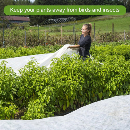 Plant Freezes Protection Cover,Rapid Growth Plant Cover in Promotion Cold Weather,Breathable Windproof Floating Row Cover,Protective Floating Row Covers for Plants,Gardens 300x1000cm