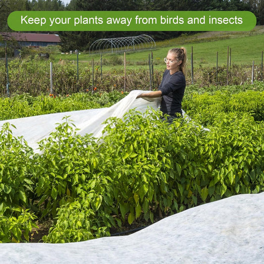 Plant Freezes Protection Cover,Rapid Growth Plant Cover in Promotion Cold Weather,Breathable Windproof Floating Row Cover,Protective Floating Row Covers for Plants,Gardens 300x1000cm